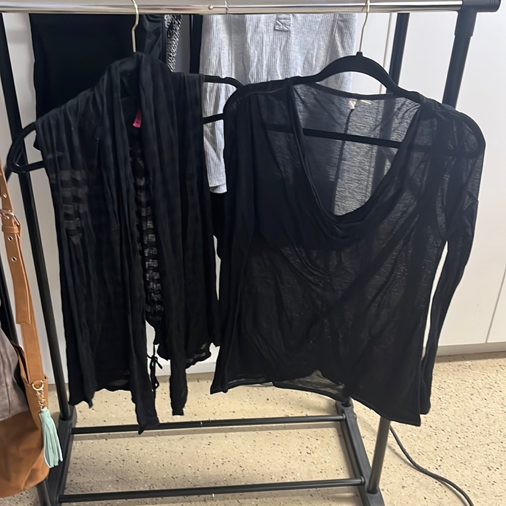Two see-through tops/cover ups